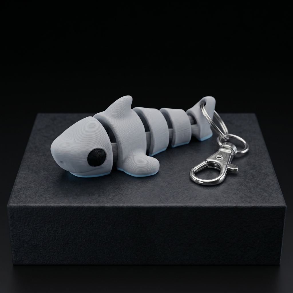 Flexi Shark Keychain