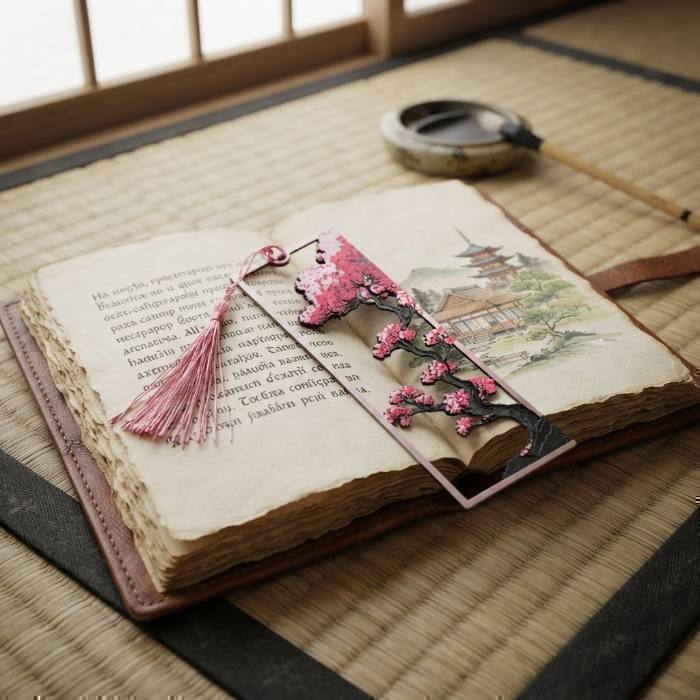 Sakura Serenity: Japanese Blossom Bookmark