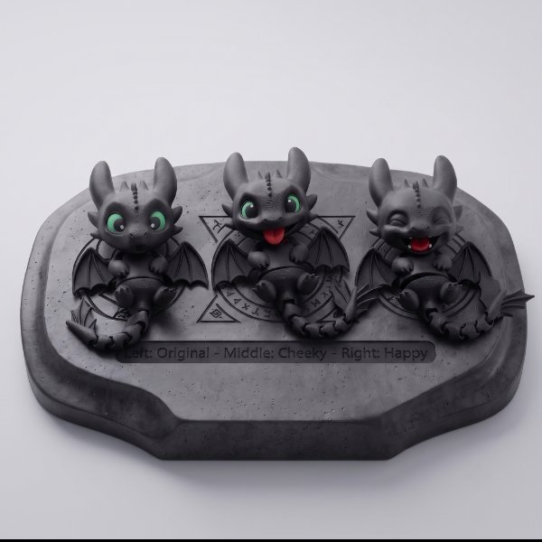 Night Fury Flexi Keychain