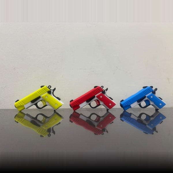 Gun Fidget Keychain