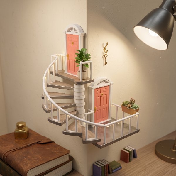Spiral Stair Wall Decor