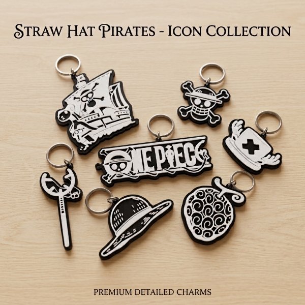 One Piece Keychain Set