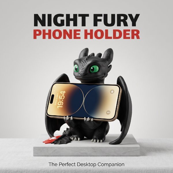 Night Fury Phone/Controller Holder
